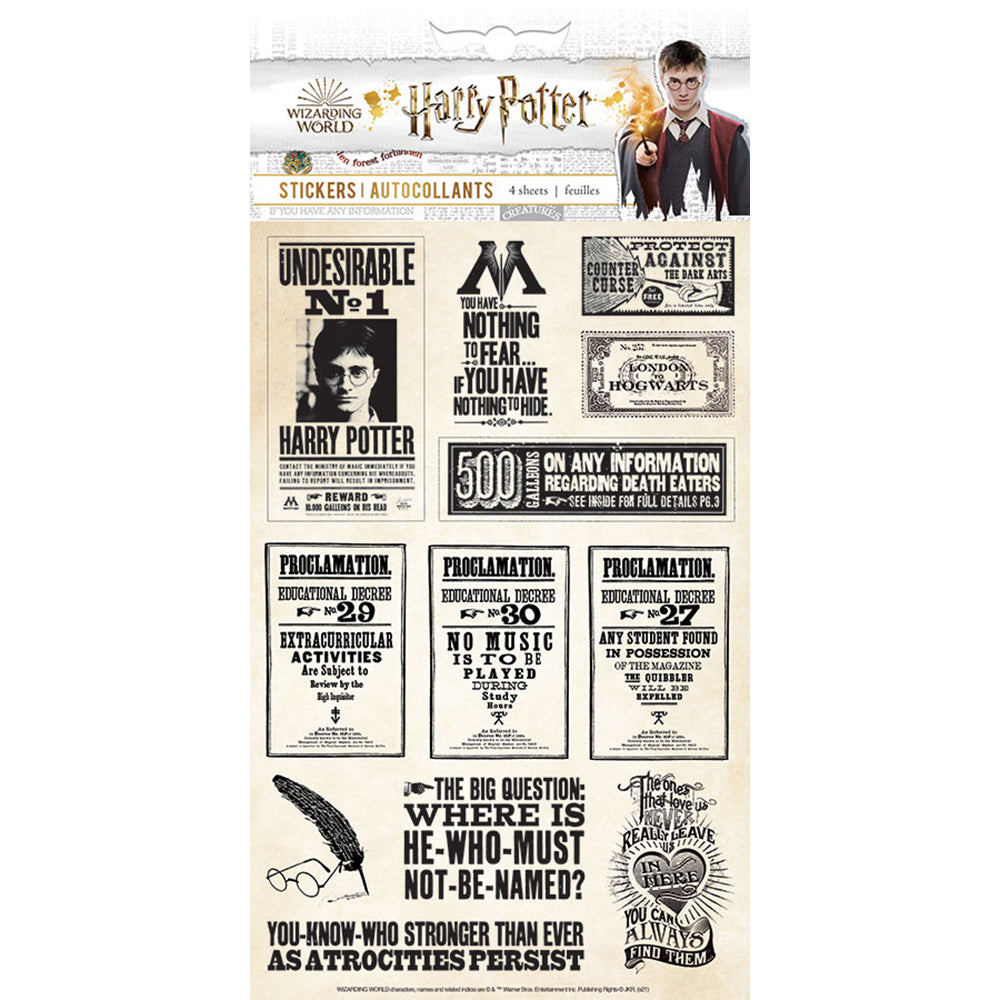 HARRY POTTER Mini Stickers Magical Objects 2 (16x11cm)