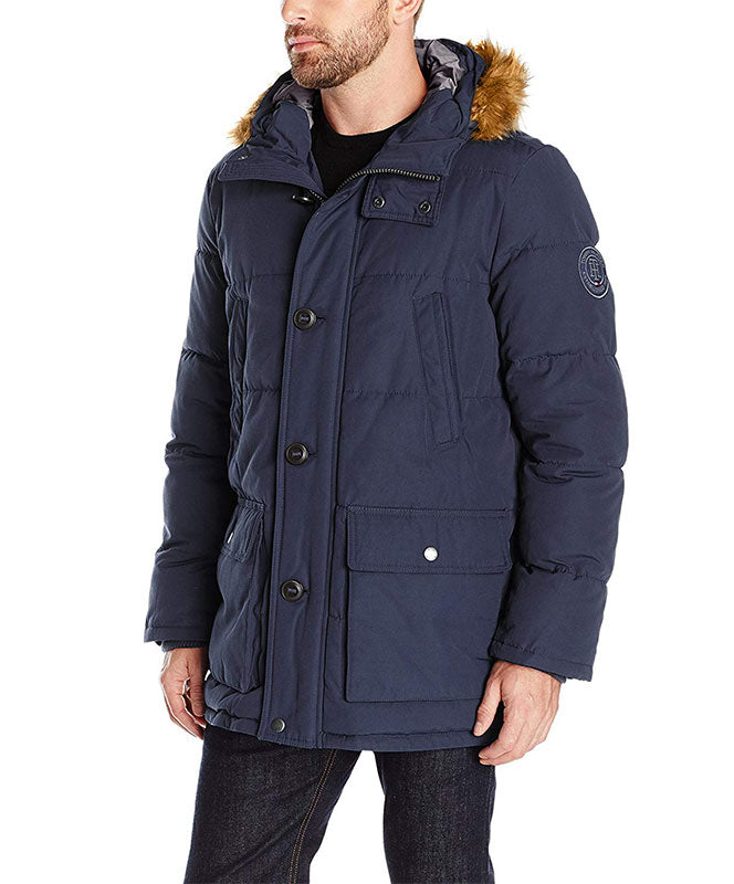 tommy hilfiger men's snorkel puffer jacket