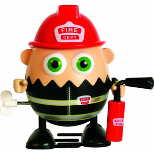 Eggbods Fireman Scramble Wind Up Toy - FS GIFTS - Stand Up Toys