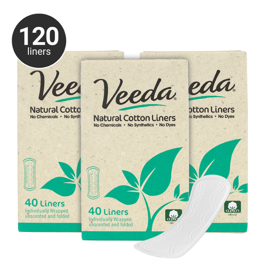 Veeda Natural All-Cotton Tampons, 96 Ct Regular, Non-Applicator