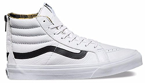 vans sk8 hi slim white leather