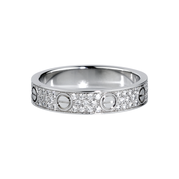 cartier love band with diamonds