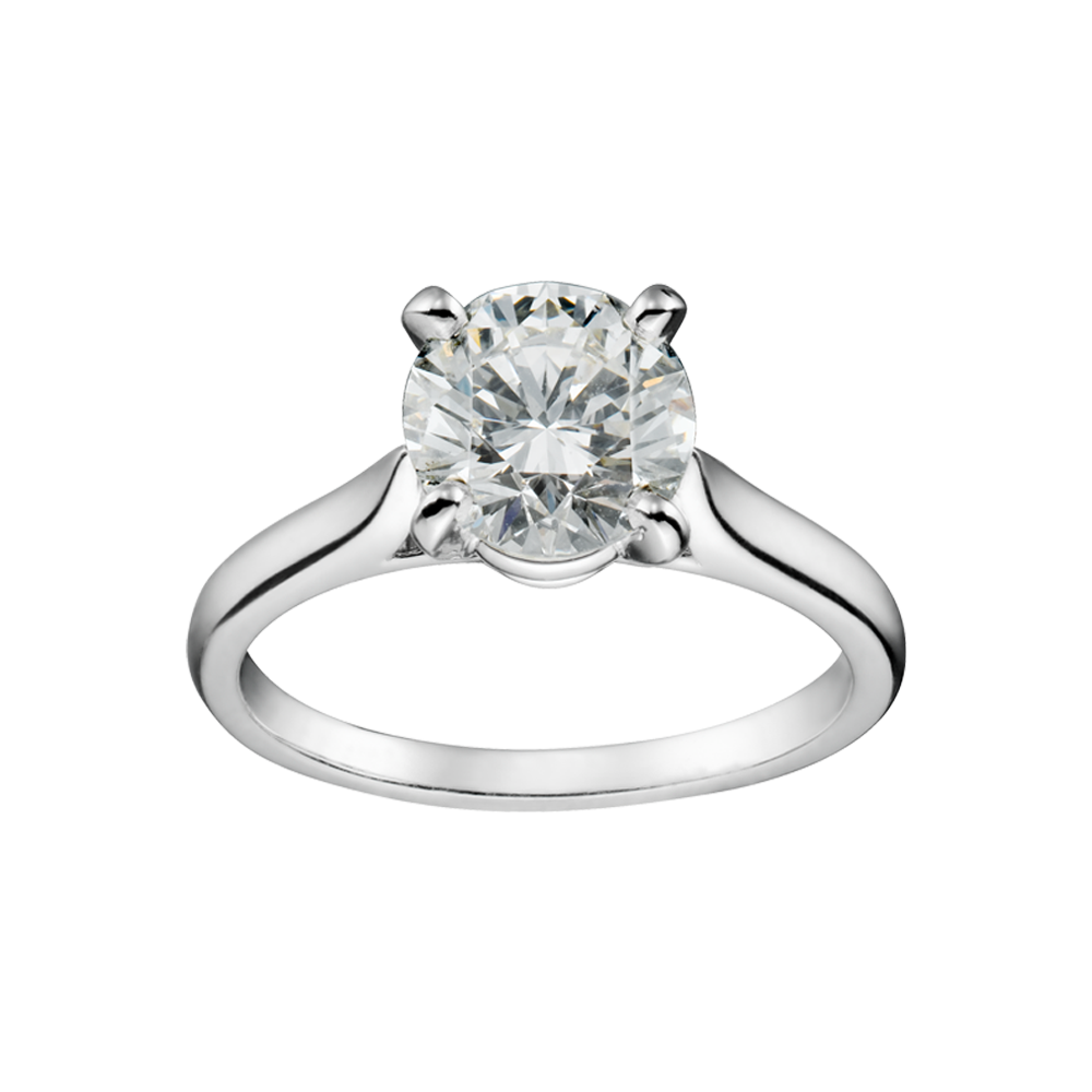 cartier solitaire engagement ring