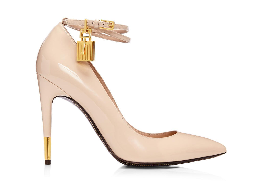 Tom Ford Ankle Strap Nude Patent 