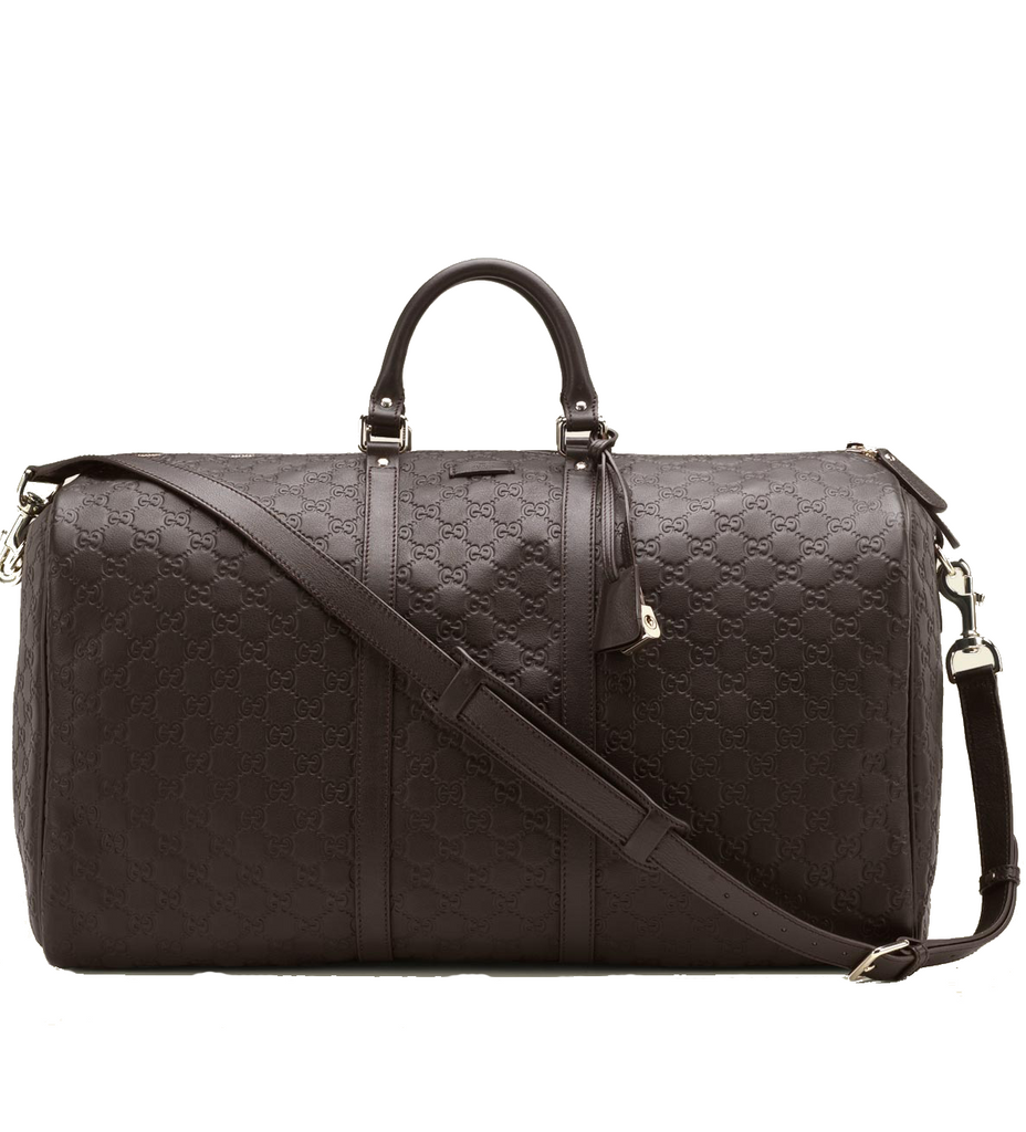 gucci leather travel bag