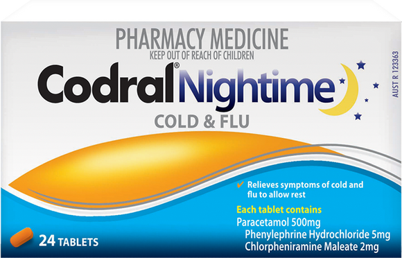 Codral Nightime Tablets 24