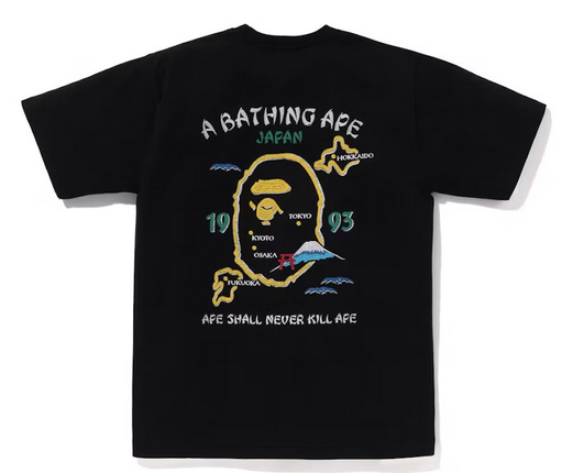 BAPE x Comme des Garcons Osaka 1 Tee Black – shoegamemanila