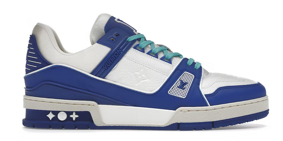 Louis Vuitton Trainer Low White Sky Blue — Kick Game