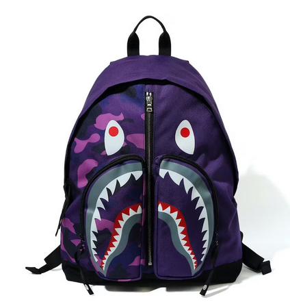 Bape Shark Back Pack Blue – Uptownshop