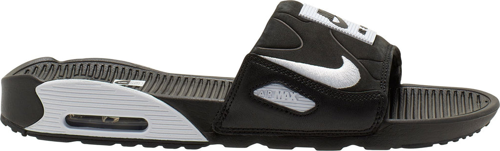 nike air max 90 slide black white