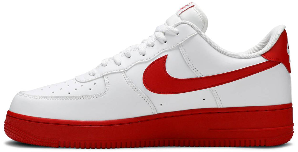 air force 1 white red low