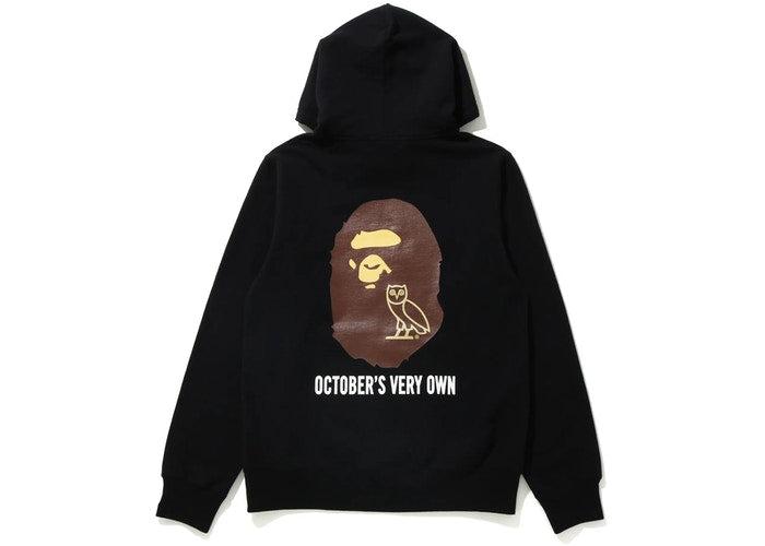 BAPE x OVO Pullover Hoodie Black – shoegamemanila