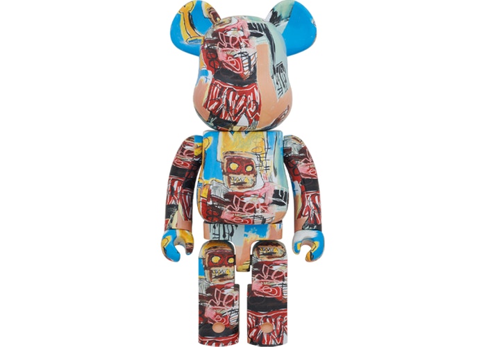 Bearbrick Jean-Michel Basquiat 2 100% & 400% Set White