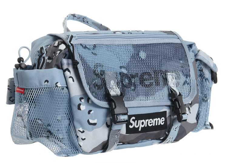 supreme blue camo bag