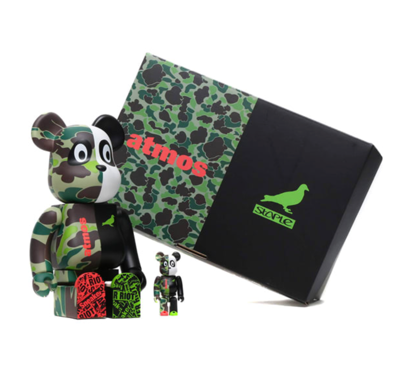 Bearbrick Atmos x STAPLE #3 100% & 400% Set