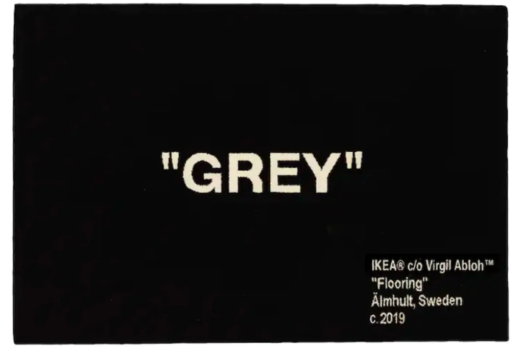 Virgil Abloh x IKEA KEEP OFF Rug 200x300 CM Grey/White - SS19 - US