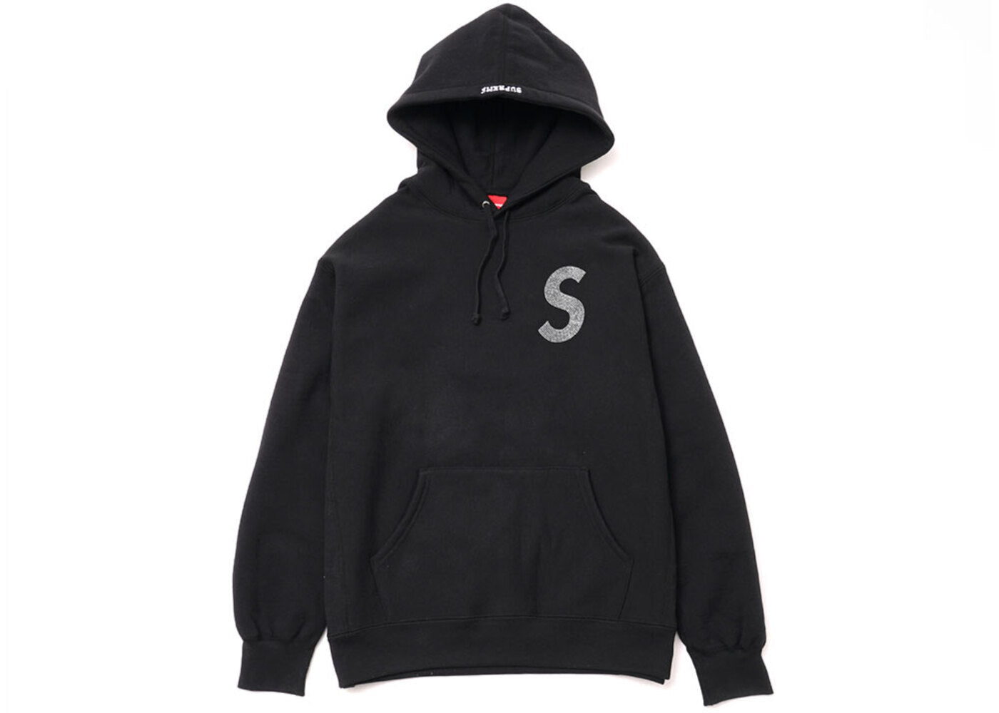 Supreme Swarovski S Logo Hooded Sweatshirt Black – shoegamemanila