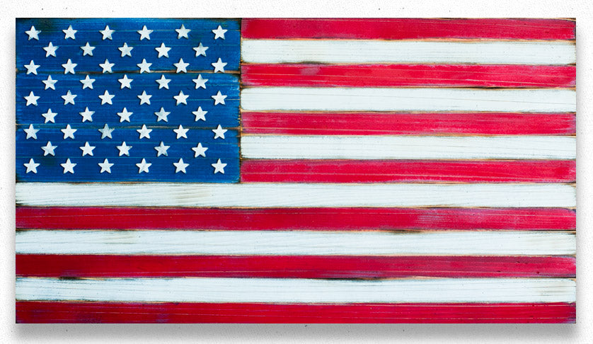 Patriot American Wood Flag