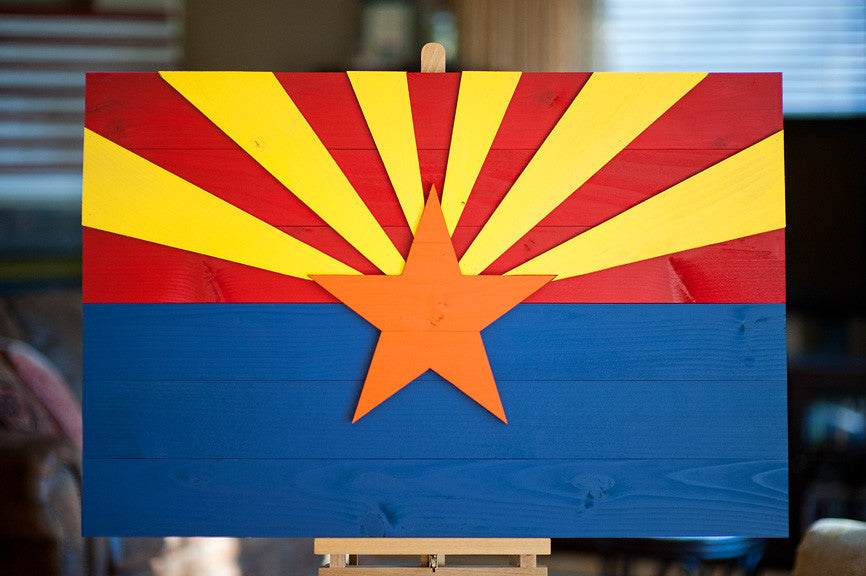 Arizona wood flag from Patriot Wood