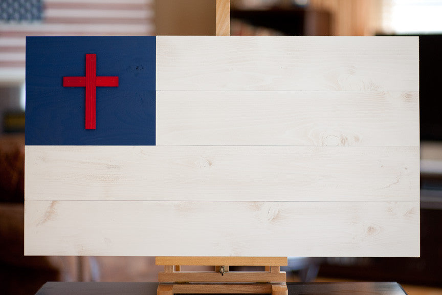 Christian Wood Flag from Patriot Wood