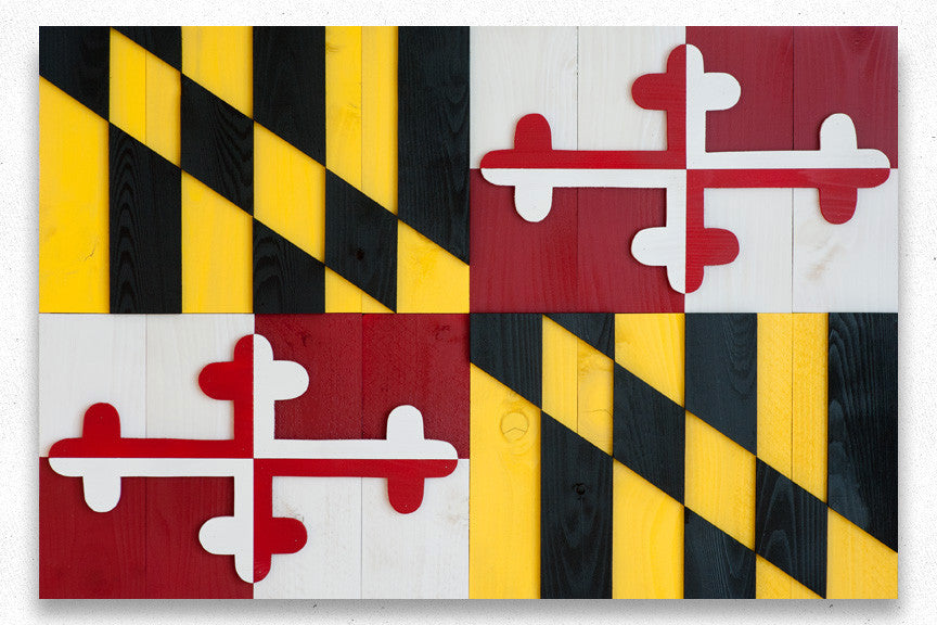 Maryland wood flag from Patriot Wood