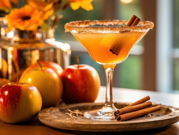 A decadent and sweet Apple Pie Martini made with Tanglewood's Apple Pie wine