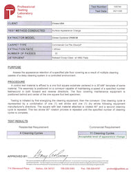 Cimex / Releasit Test — safe for carpet / Professional Testing Laboratory