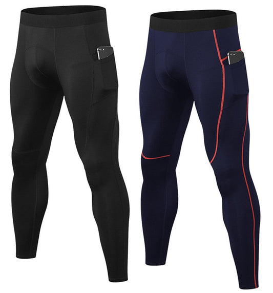 Men's Compression Pants With Pockets. Men's Running Tights Leggings Workout  Dry