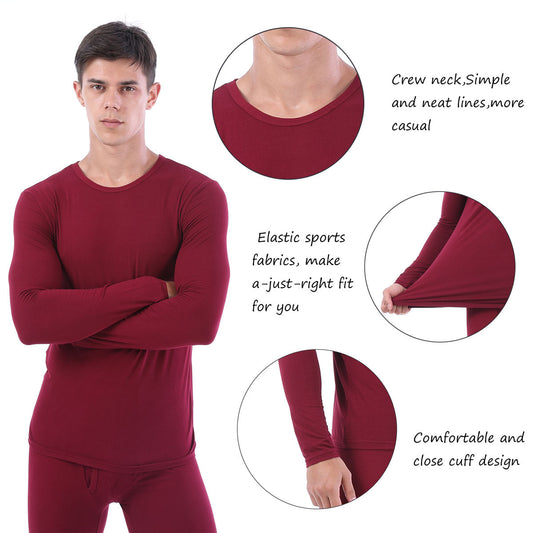 Mens Ultra Soft Thermal Underwear Skiing Lightweight Long Johns