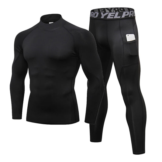 Men's Sports Compression Shirts and Pants Workout Sets Gym Running Base  Layer Yoga Outfits for Cycling Basketball : : Clothing, Shoes &  Accessories