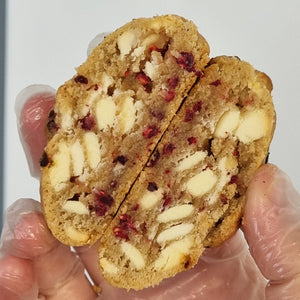 White Chocolate Raspberry Mini Chunky Cookie