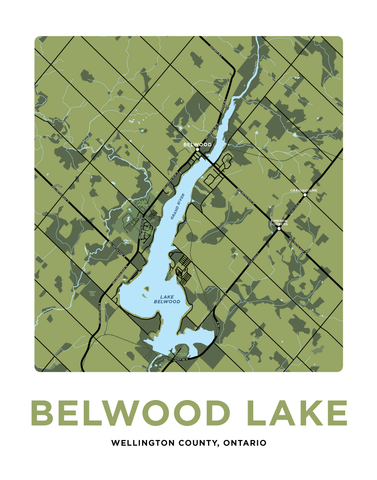 Belwood Lake Map Print – Jelly Brothers