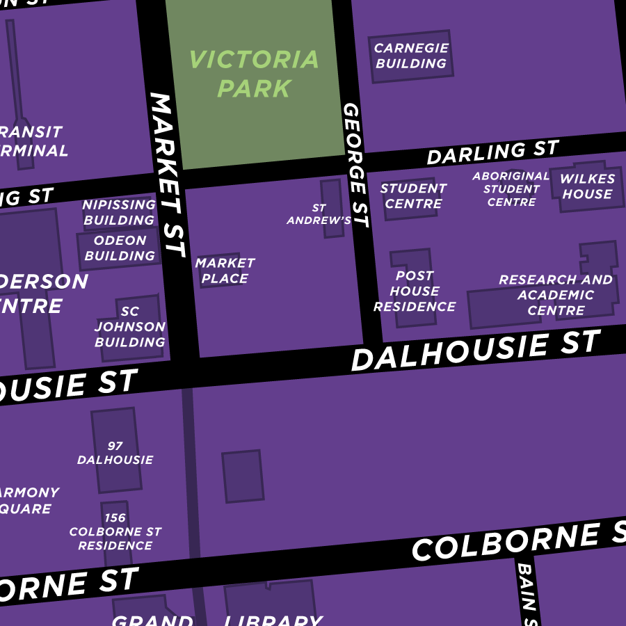 wilfrid laurier campus map Wilfrid Laurier University Brantford Campus Map Print Jelly Brothers wilfrid laurier campus map