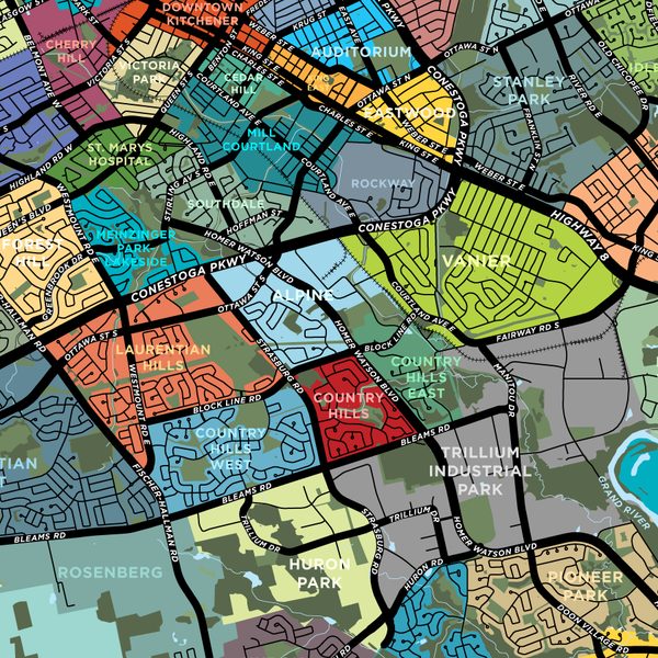 Kitchener Full City Map Print Jelly Brothers   Kitchener Full 071100c3 73f2 481c Af0c 851b57a45e4f Grande 