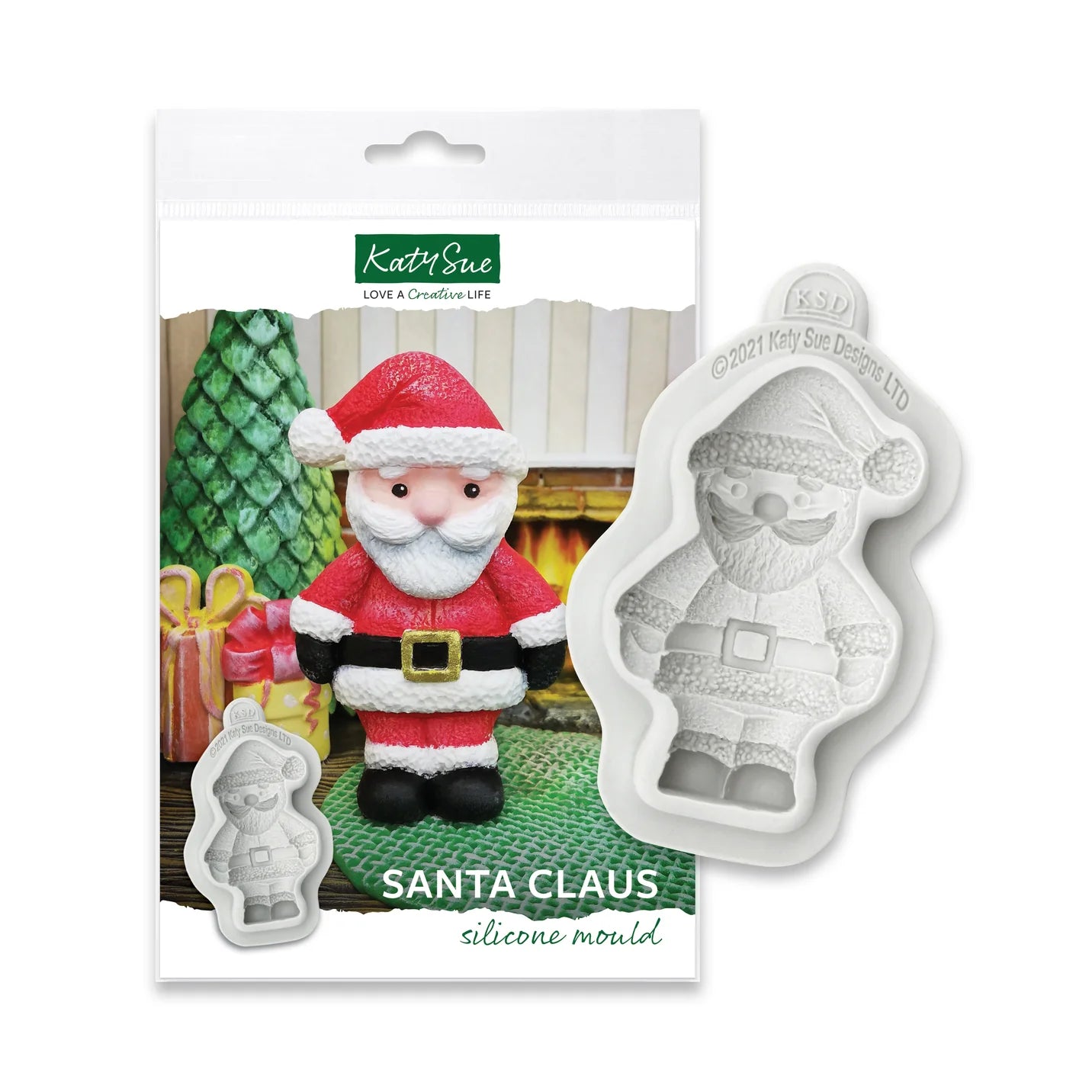 Katy Sue Nutcracker Silicone Mold for Christmas Cake Decorating & Crafts -  Mold Size 4.3 Inch Tall x 1.4 Inch Wide