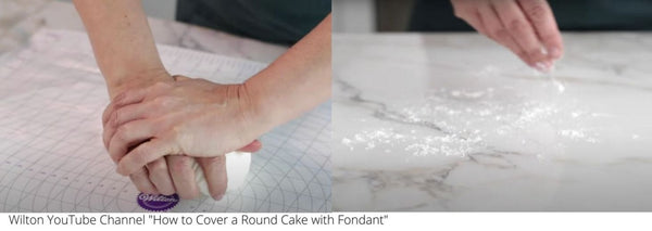 kneeding the fondant