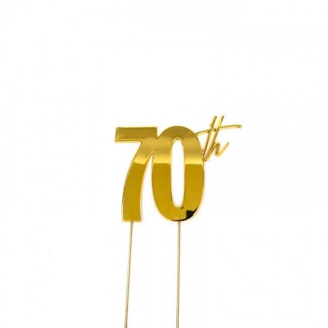 90th Gold Metal Cake Topper | Cake Decorating Central