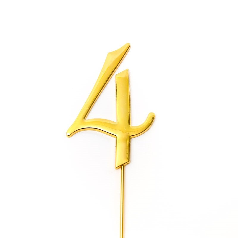 Metal Cake Topper - Gold Number 1 – Studio Cakes