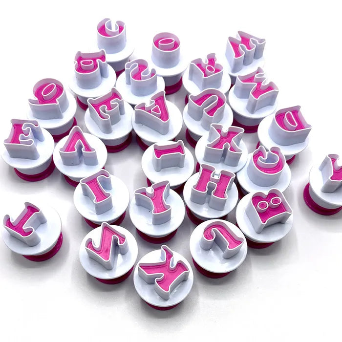 Plunger Letters and Numbers Cutter Set – Cakers Paradise