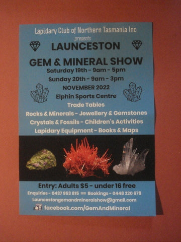 Launceston Gem Show flier