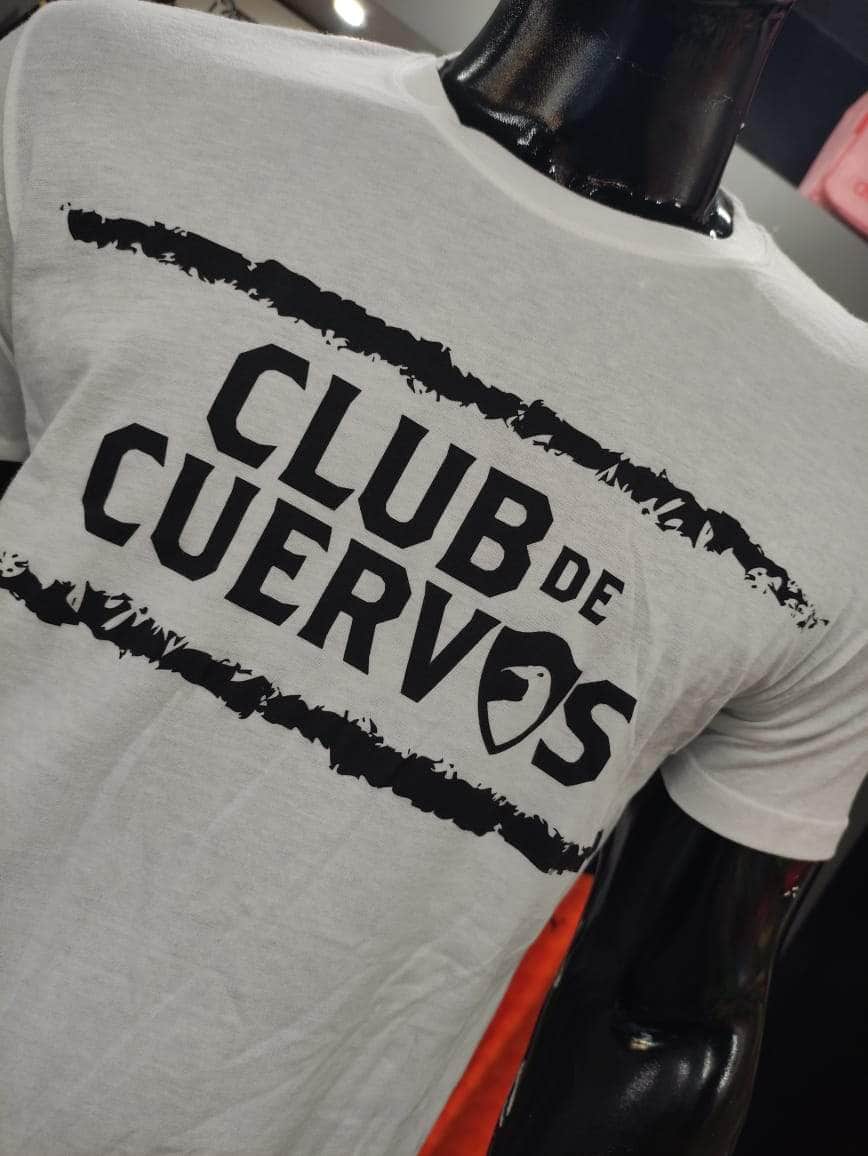 Playera Club de cuervos Charly Blanca – SoccerSportMx | Tienda Deportiva