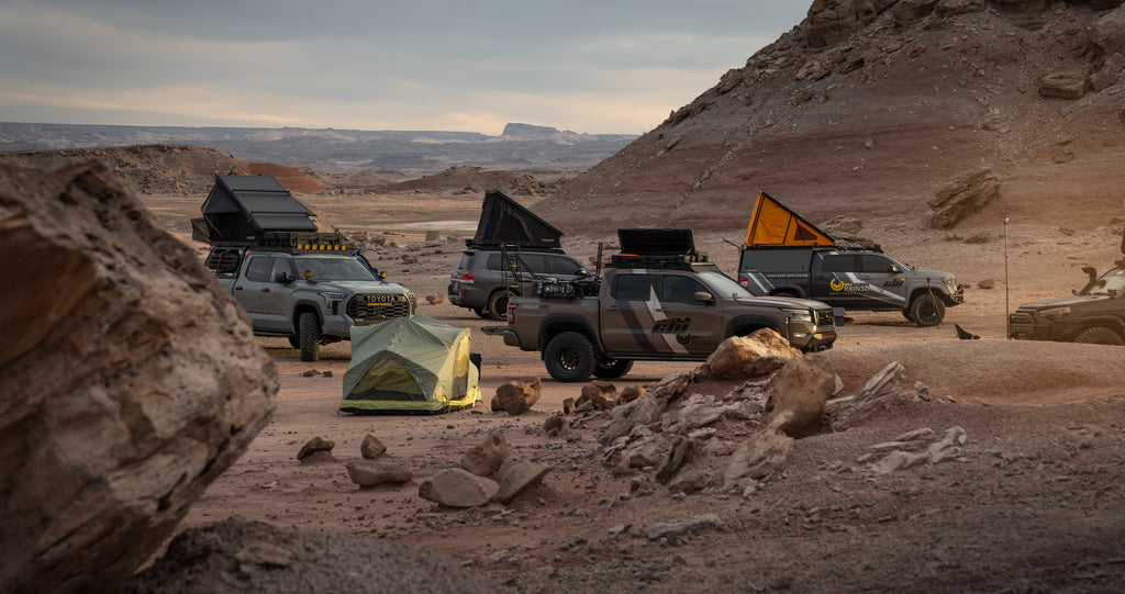roof top tents overlanding in utah desert