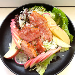 Smoked duck breast and apple salad