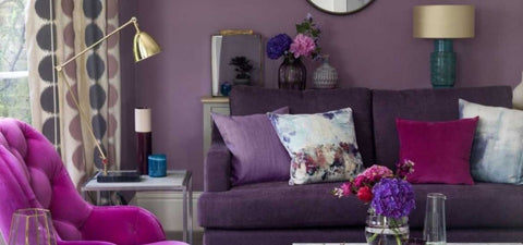 Once reserved for royalty, purple is now in the domain of all and is found in everything from Bohemian themed rooms to high-style décor – Image: www. sebringdesignbuild.com