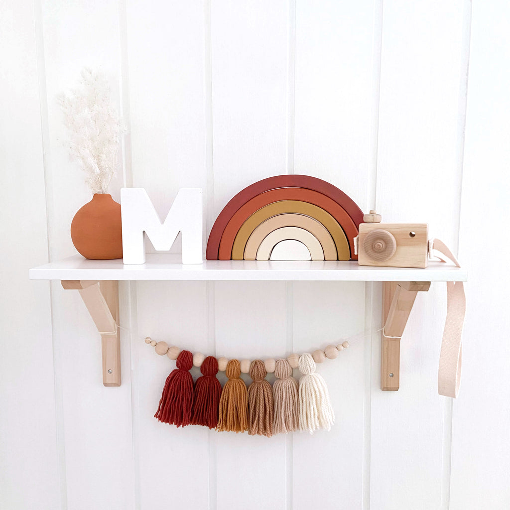 nursery shelf decor