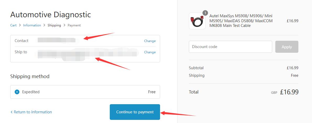 How To Purchase An Order By Credit Card On AutelDiag.Co.Uk?