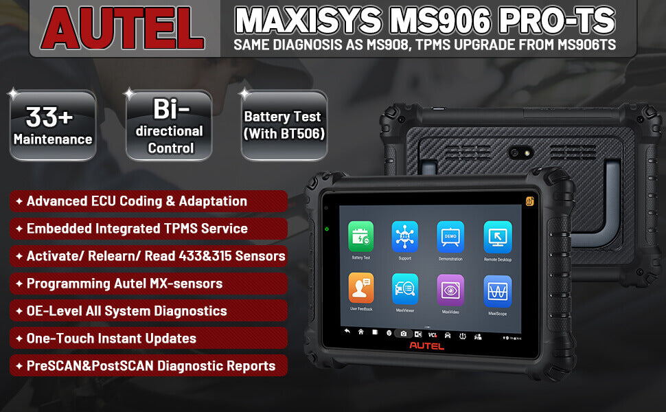 Autel MaxiSys MS906 Pro-TS Automotive Diagnostic Tool with