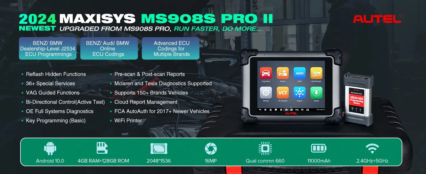 Autel MaxiSys MS908S Pro II Upgraded Diagnostic Scan Tool