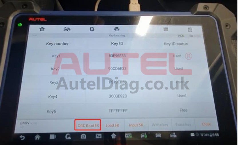 How to Add key for BMW F10 CAS4/CAS4+ with Autel MaxiIM IM608