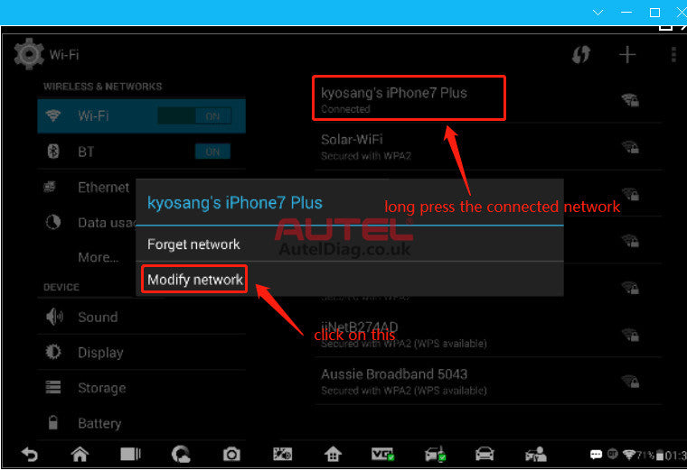 How to solve network busy problem in the update app